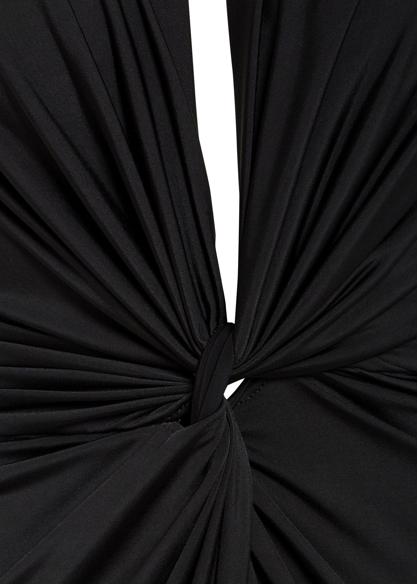 Sarvin | Bianca Black Twist Front Dress - Image 7