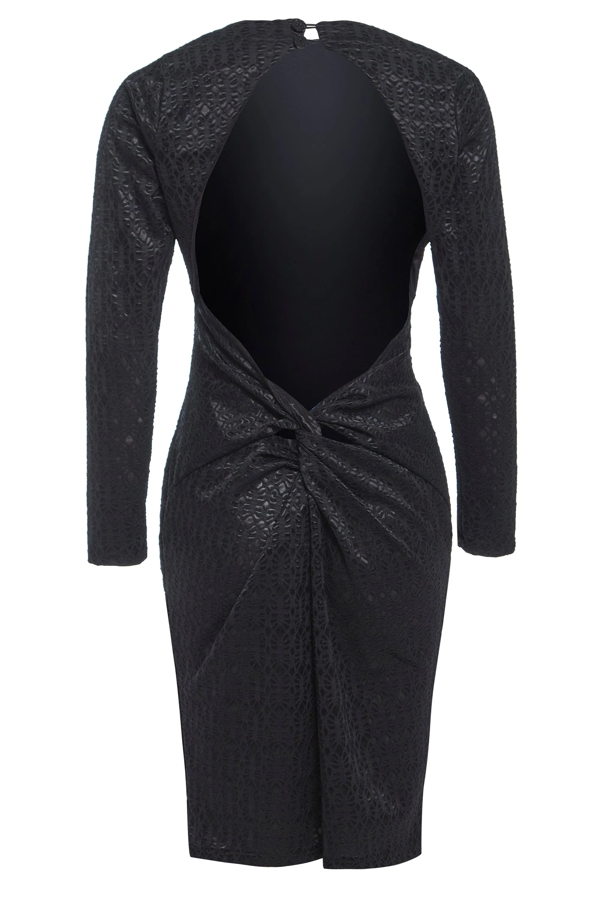 Sarvin | Morena Black Backless Black Dress - Image 11