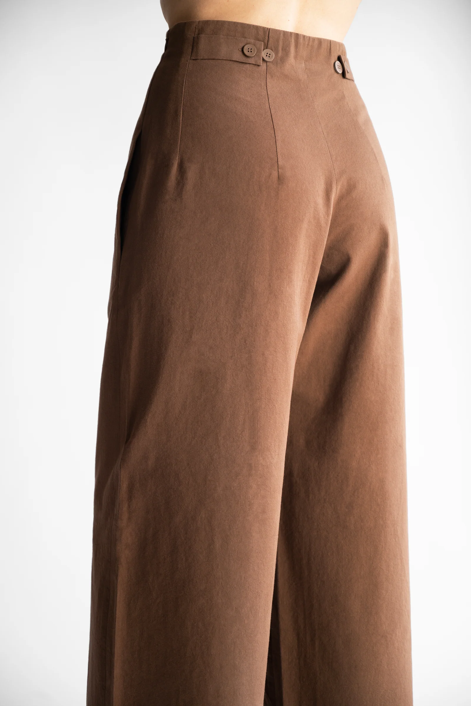 PBG studio | Wide Leg Cotton Trousers - Image 4