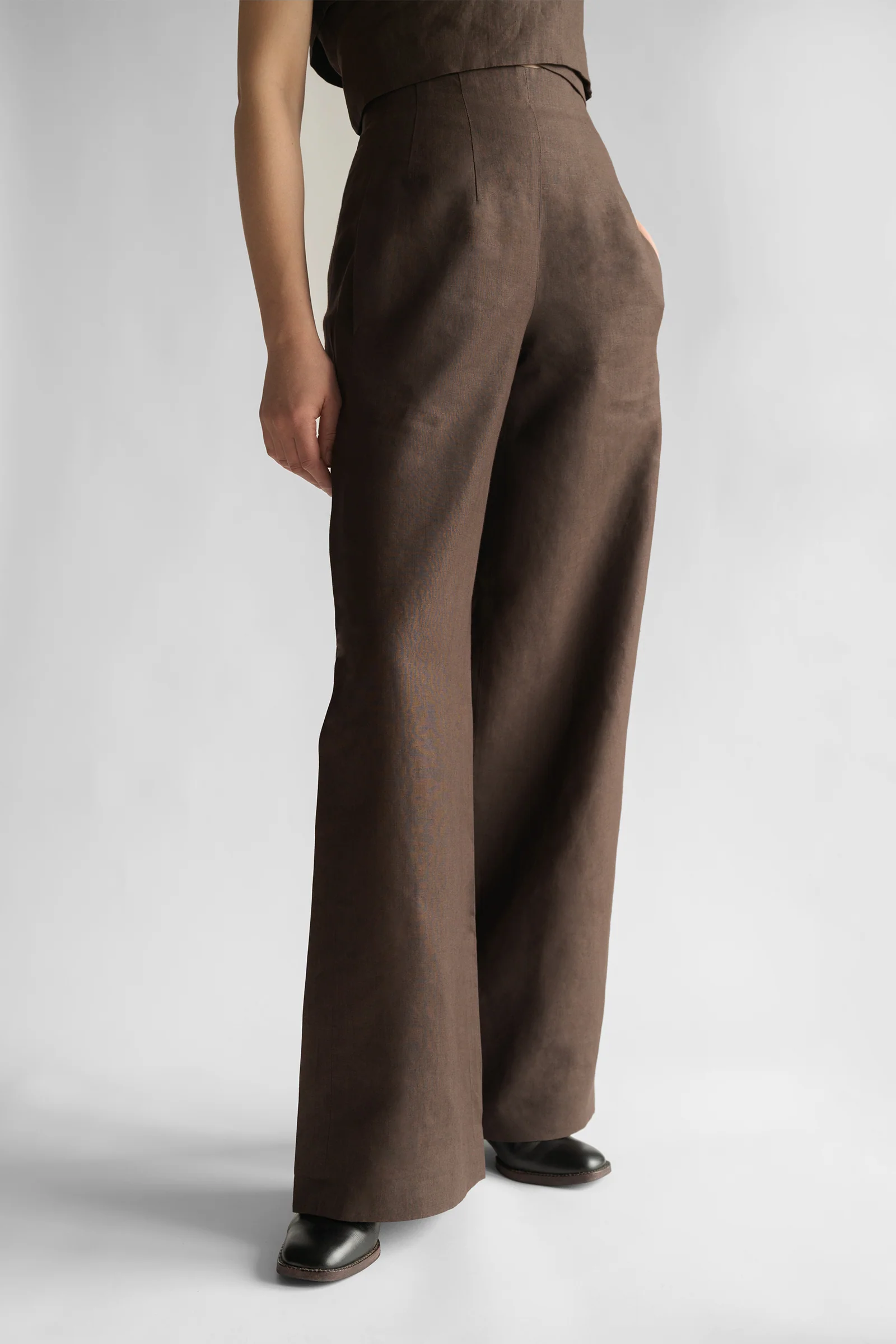 PBG studio | Wide Leg Linen Trousers - Image 65