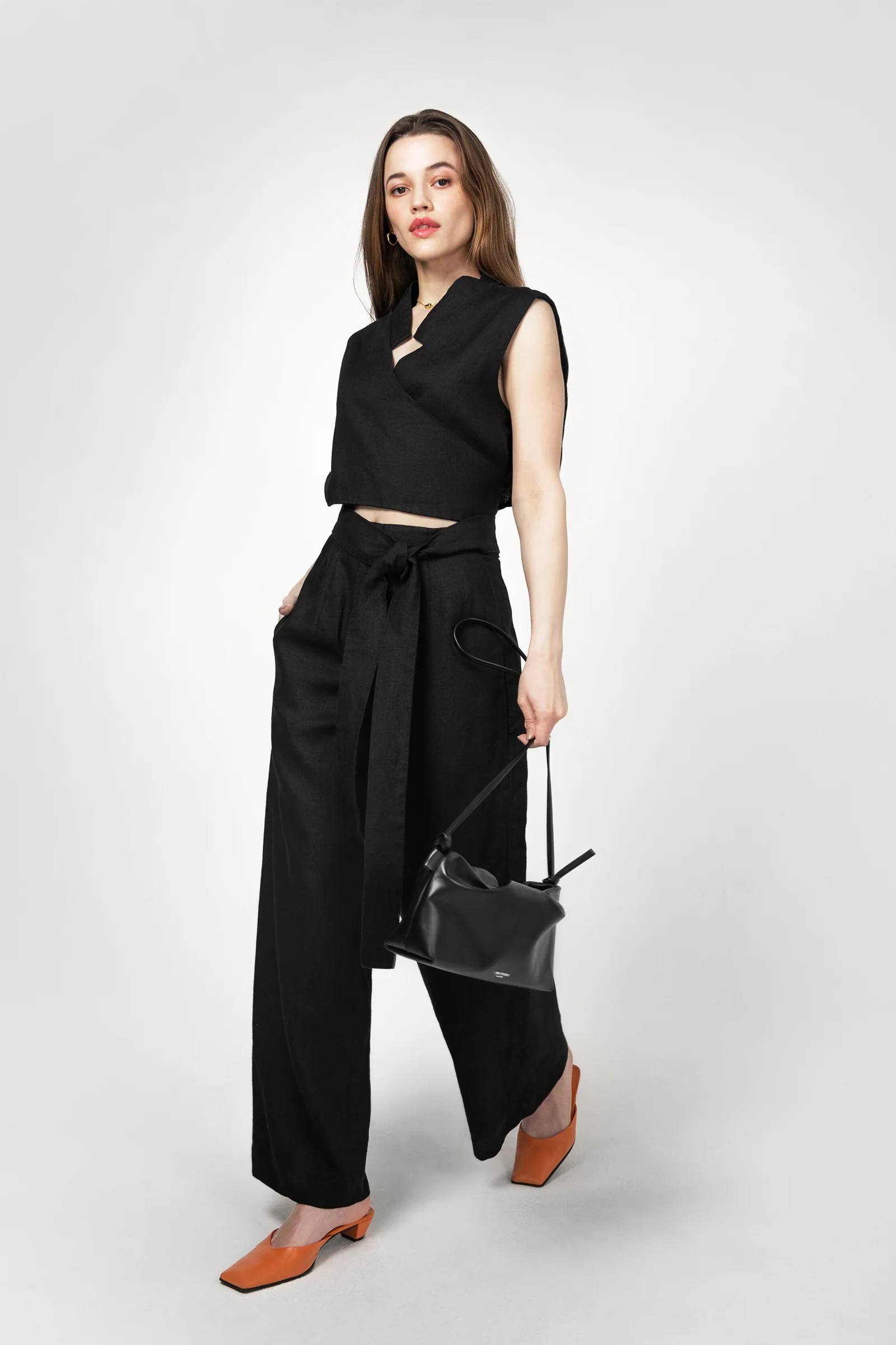 PBG studio | Wide Leg Linen Trousers - Image 76